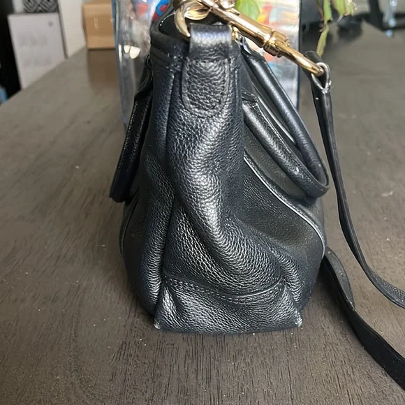 Coach Central Satchel bag in black pebbled leather - Picture 8 of 16